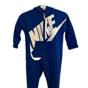 12M Hooded Zip Up Nike Romper